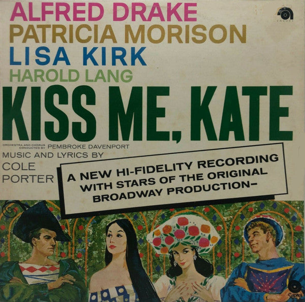 Alfred Drake, Patricia Morison, Lisa Kirk, Harold Lang, Cole Porter : Kiss Me, Kate (LP, Album)