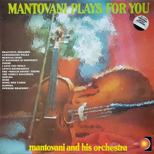 Mantovani And His Orchestra : Mantovani Plays For You (LP, Album)