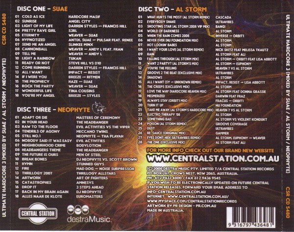 Various : Ultimate Hardcore III (3xCD, Mixed)