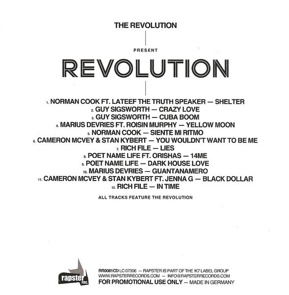 The Revolution* : The Revolution Presents Revolution  (CD, Promo)