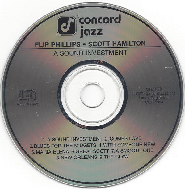 Flip Phillips & Scott Hamilton : A Sound Investment (CD, Album)