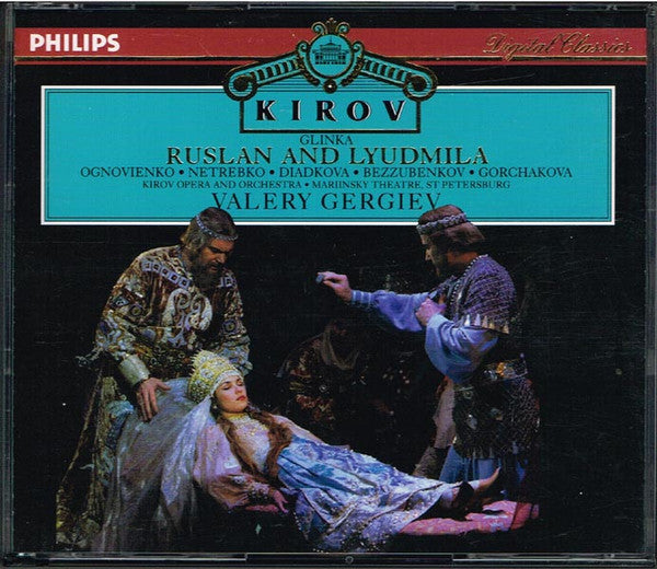 Mikhail Ivanovich Glinka, Vladimir Ognovenko, Anna Netrebko, Larissa Diadkova, Gennady Bezzubenkov, Galina Gorchakova, Kirov Orchestra, Valery Gergiev : Ruslan And Lyudmila (3xCD)
