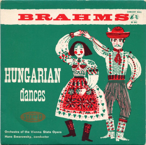 Johannes Brahms / Orchester Der Wiener Staatsoper / Hans Swarowsky : Hungarian Dances Nos 1, 2, 3, 5 & 6 (7", Syn)