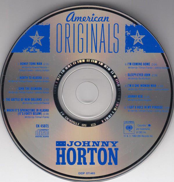 Johnny Horton : American Originals (CD, Comp)