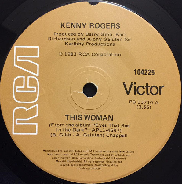 Kenny Rogers : This Woman (7", Single)