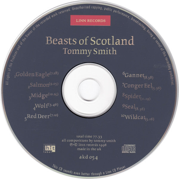 Tommy Smith : Beasts Of Scotland (CD, Album)