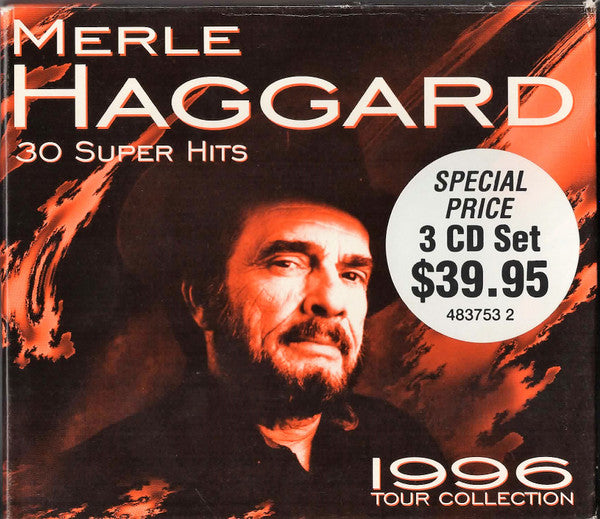 Merle Haggard : 30 Super Hits (1996 Tour Collection) (Box, Comp + 3xCD, Comp)