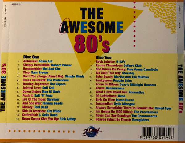 Various : The Awesome 80's (2xCD, Comp)