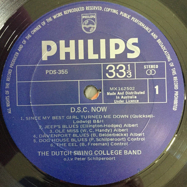 The Dutch Swing College Band : D.S.C. Now! (LP, Album)