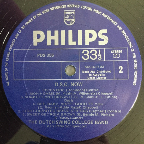 The Dutch Swing College Band : D.S.C. Now! (LP, Album)