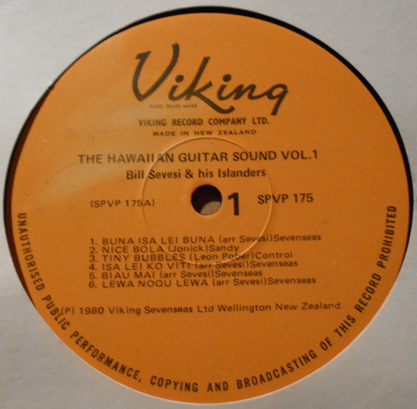 Bill Sevesi And His Islanders* : The Hawaiian Guitar Sound Volume 1 (LP)