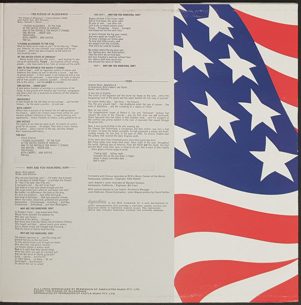 John Wayne : America, Why I Love Her (LP, Album)