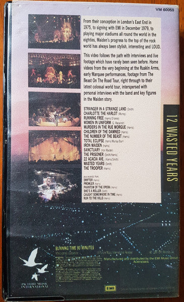 Iron Maiden : 12 Wasted Years (VHS, PAL)