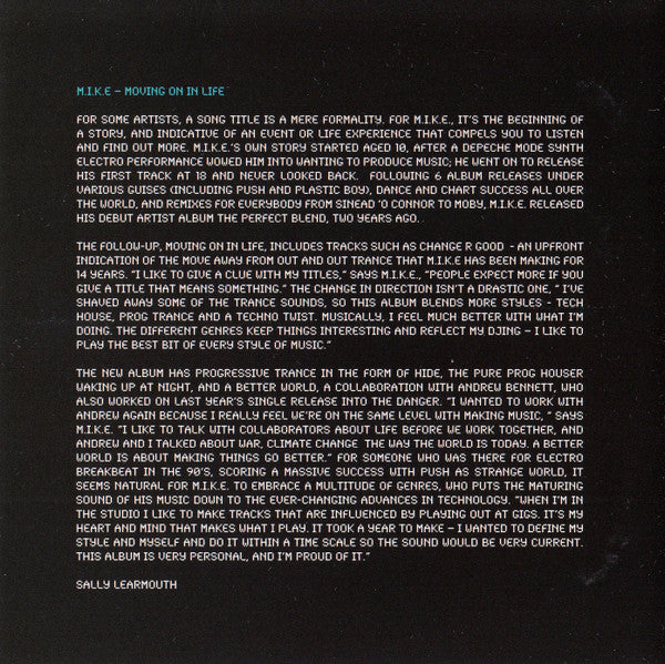 M.I.K.E. : Moving On In Life (CD, Album)