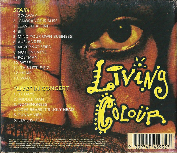 Living Colour : Stain (CD, Album, RE, DAD + CD, Bon + S/Edition, O-c)