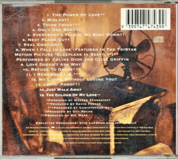 Céline Dion : The Colour Of My Love (CD, Album)