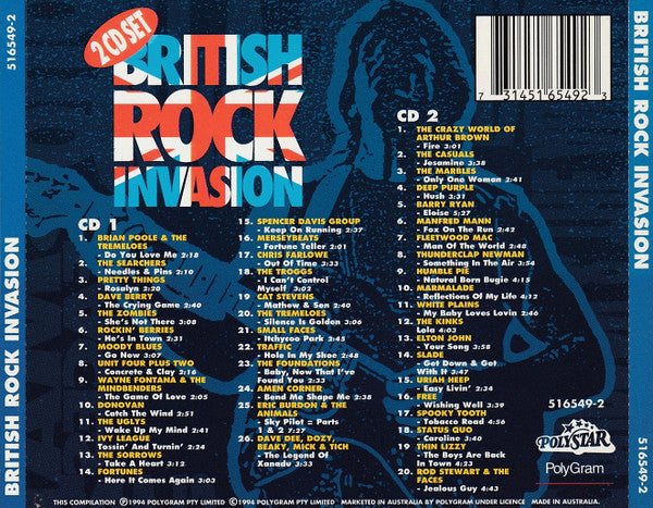 Various : British Rock Invasion (2xCD, Comp)