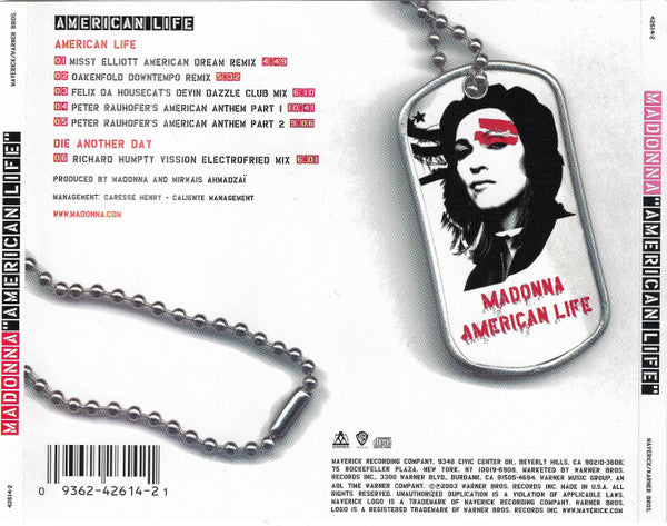 Madonna : American Life (HDCD, Maxi, RP)