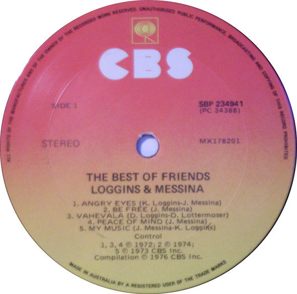 Loggins And Messina : The Best Of Friends (LP, Comp)