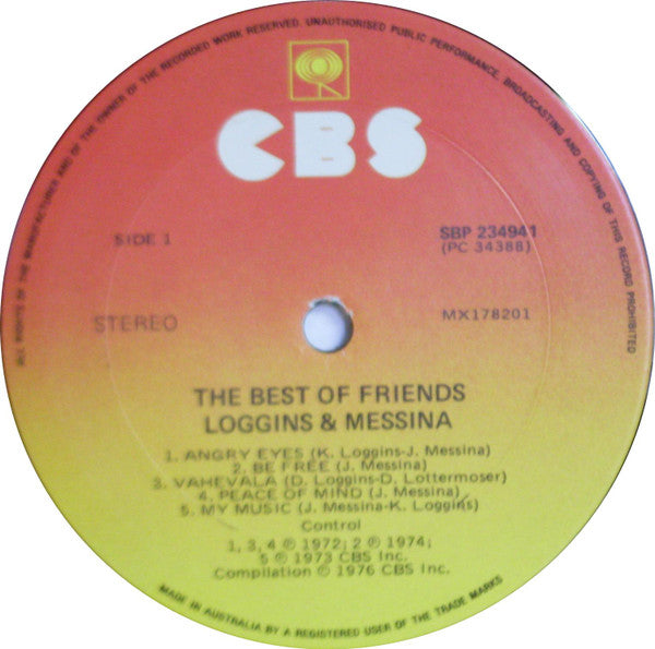 Loggins And Messina : The Best Of Friends (LP, Comp)