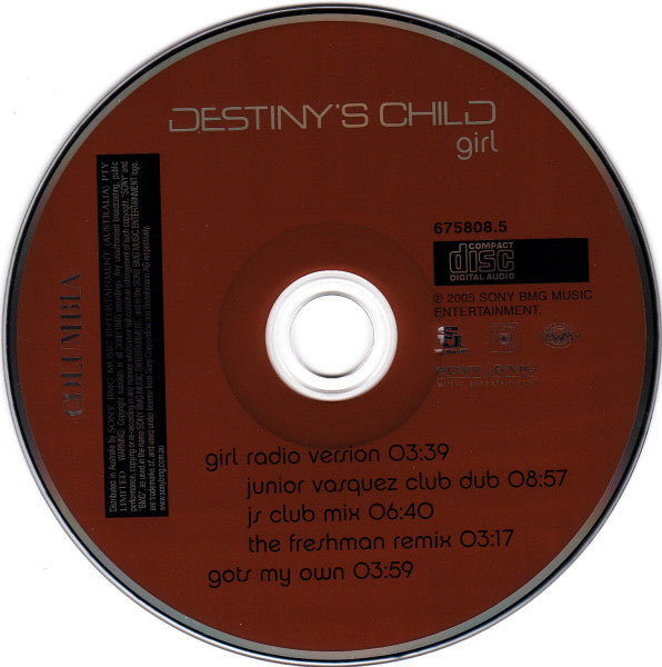 Destiny's Child : Girl (CD, Single)