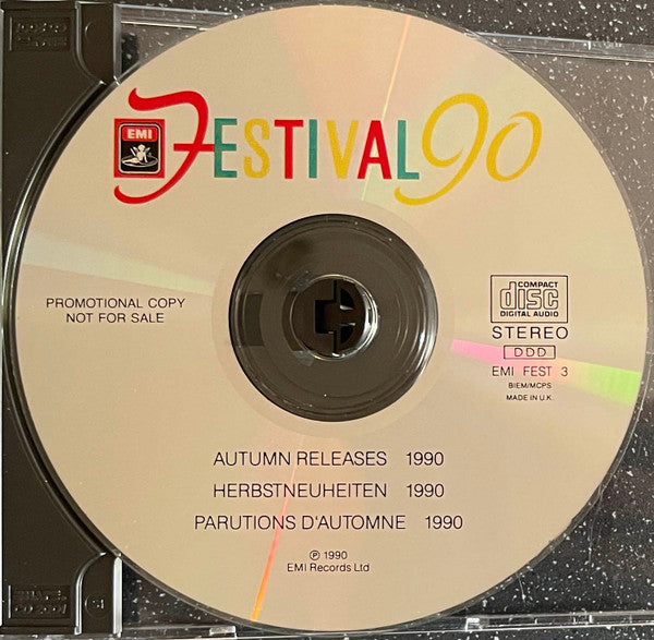 Various : Festival 90 - Autumn Releases 1990 / Herbstneuheiten 1990 / Parutions D'Automne 1990 (CD, Comp, Promo)