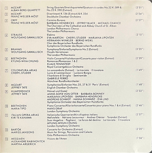 Various : Festival 90 - Autumn Releases 1990 / Herbstneuheiten 1990 / Parutions D'Automne 1990 (CD, Comp, Promo)