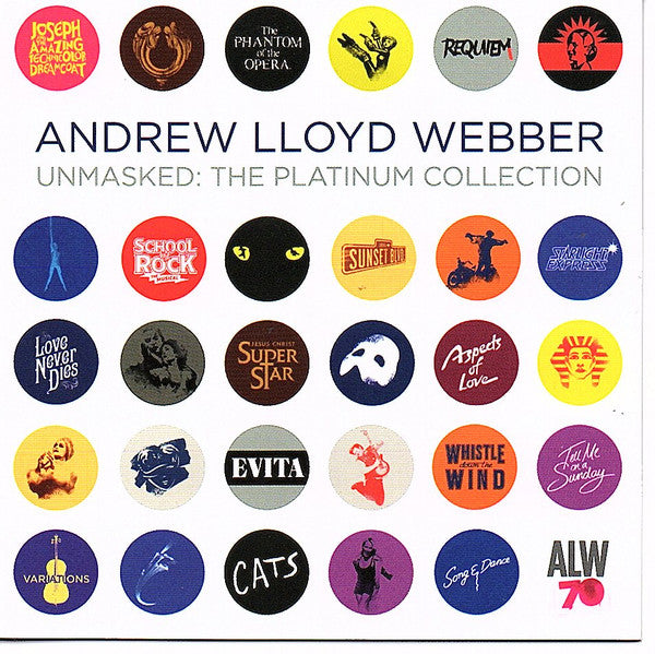 Andrew Lloyd Webber : Unmasked: The Platinum Collection (2xCD, Comp)