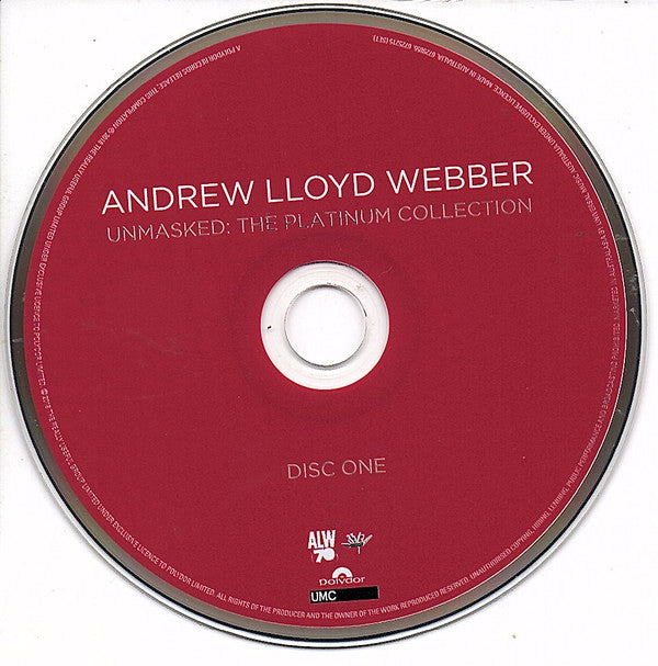Andrew Lloyd Webber : Unmasked: The Platinum Collection (2xCD, Comp)