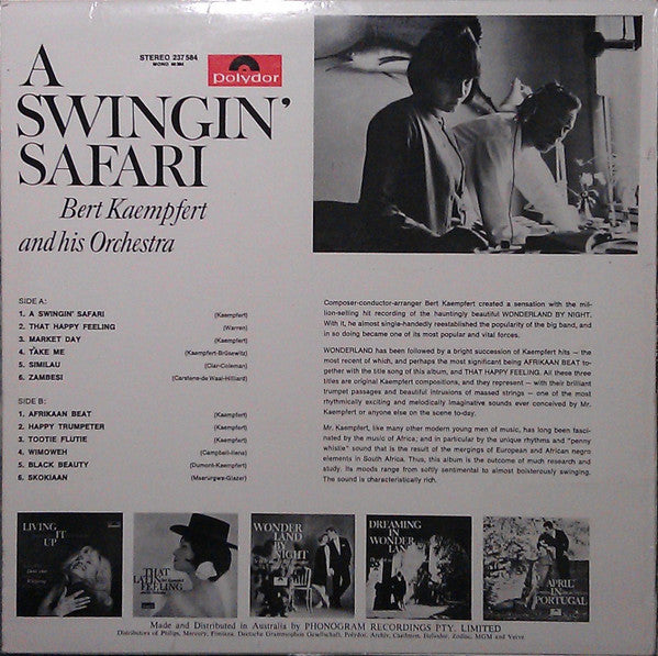 Bert Kaempfert & His Orchestra : A Swingin' Safari (LP, Album)