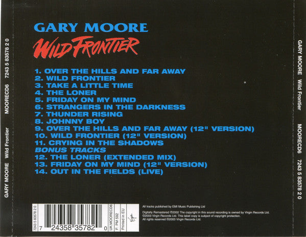 Gary Moore : Wild Frontier (CD, Album, RE, RM)