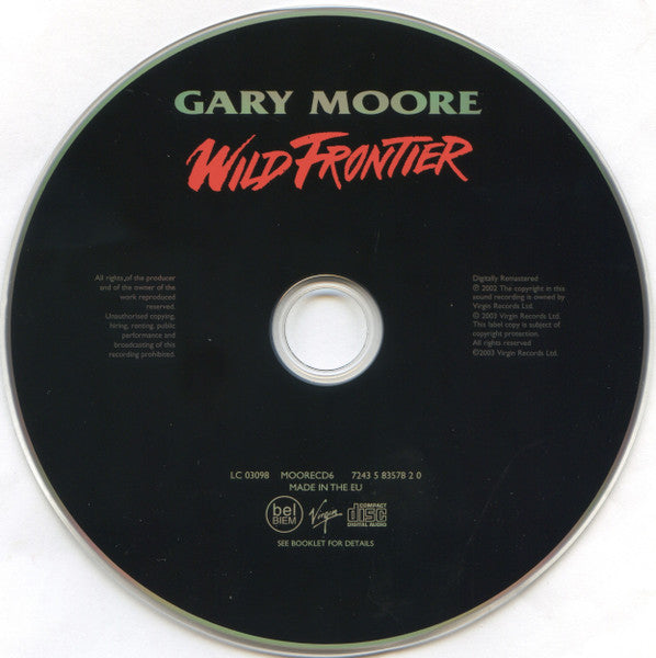 Gary Moore : Wild Frontier (CD, Album, RE, RM)