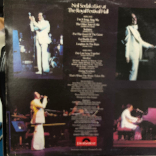 Neil Sedaka With The Royal Philharmonic Orchestra* : Live At The Royal Festival Hall (LP, Album)