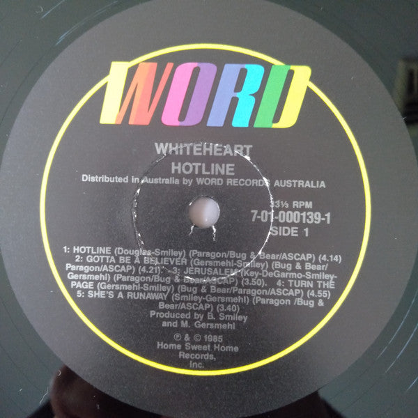 WhiteHeart* : Hotline (LP, Album)