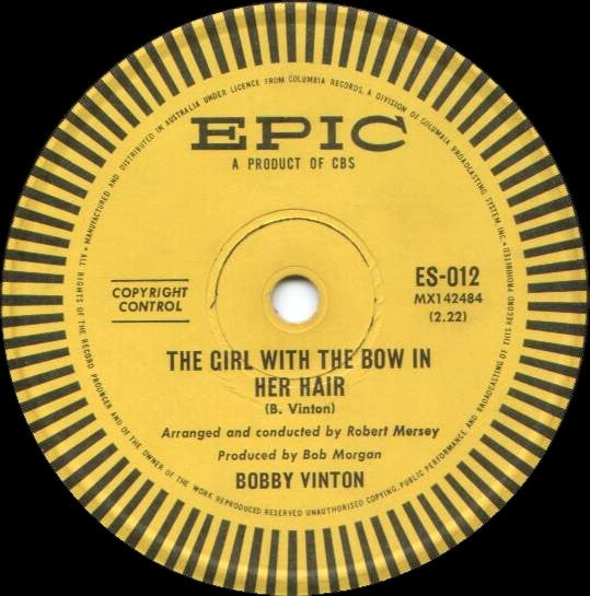 Bobby Vinton : There! I've Said It Again (7", Single)