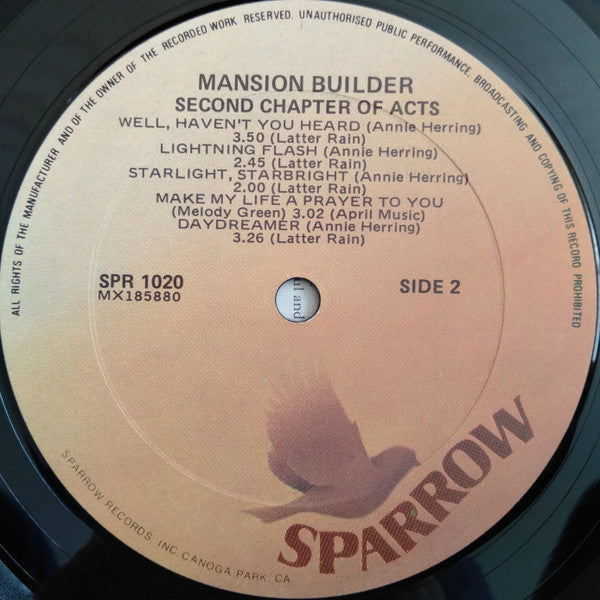 The 2nd Chapter Of Acts* : Mansion Builder (LP, Album)