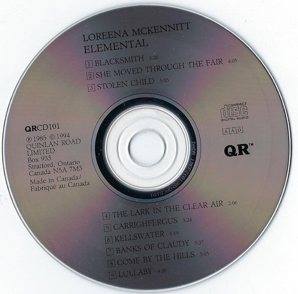 Loreena McKennitt : Elemental (CD, Album, RE)