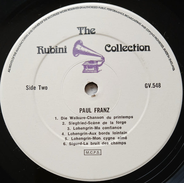 Paul Franz : Paul Franz (LP, Comp, Mono)