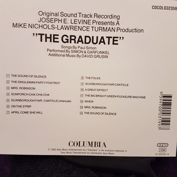 Various : The Graduate (Original Sound Track Recording) (CD, Album, RE, RM)