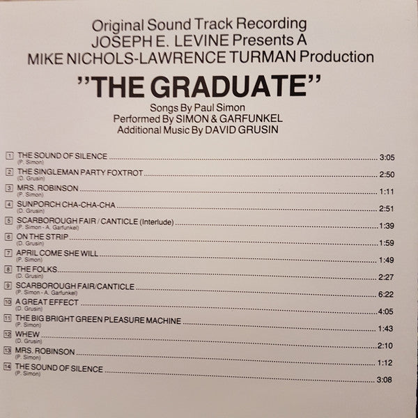 Various : The Graduate (Original Sound Track Recording) (CD, Album, RE, RM)