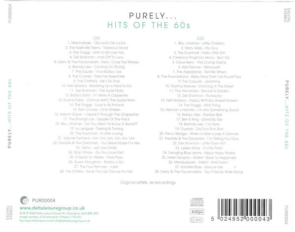 Various : Purely... Hits Of The 60s (2xCD, Comp)