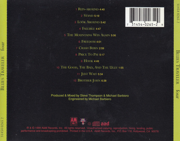 Blues Traveler : Four (CD, Album)