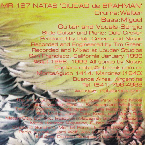Los Natas : Ciudad De Brahman (CD, Album)
