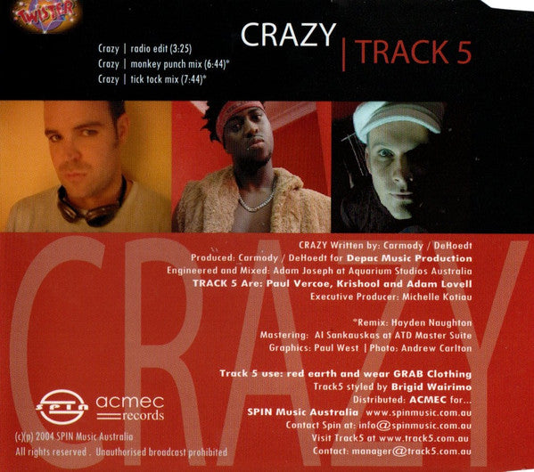 Track 5 : Crazy (CD, Single)