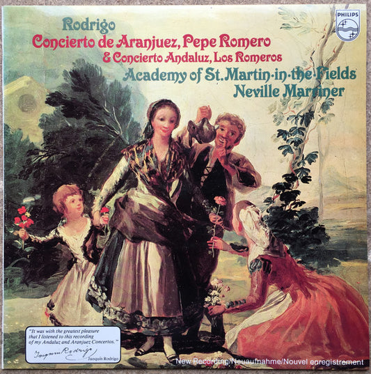 Rodrigo*, Pepe Romero, Los Romeros*, Academy Of St. Martin·in·the·Fields*, Neville Marriner* : Concierto De Aranjuez & Concierto Andalou (LP)