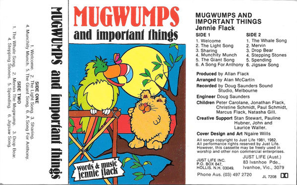 Jennie Flack : MUGWUMPS And Important Things (Cass, Album)