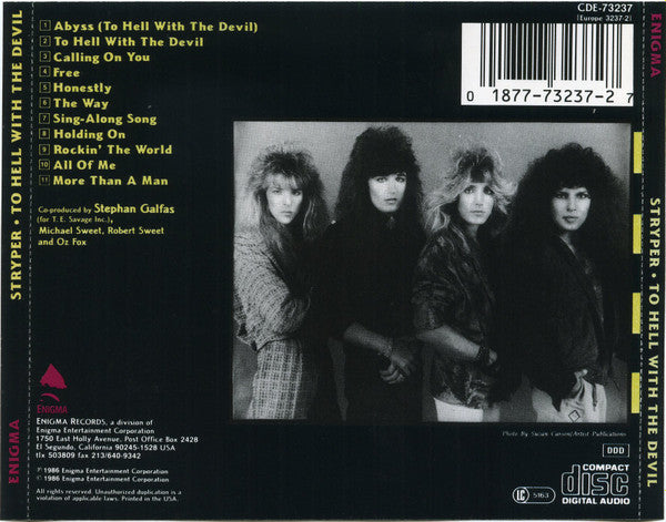 Stryper : To Hell With The Devil (CD, Album)
