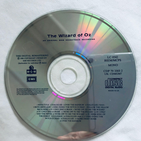 Various : The Wizard Of Oz (CD, Mono, RE)
