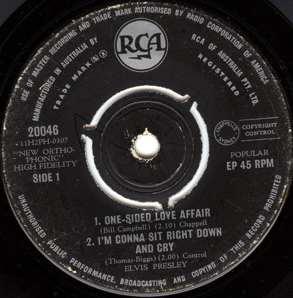 Elvis Presley : Blue Moon (7", EP)