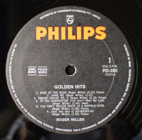 Roger Miller : Golden Hits (LP, Comp)